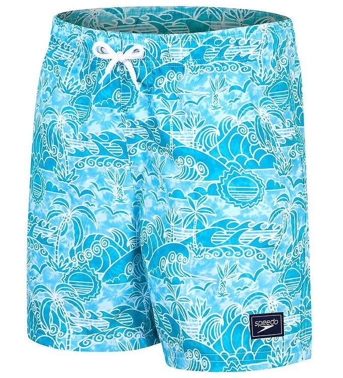 9: Speedo Badeshorts - Printed - Blå