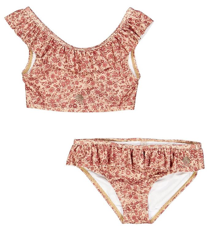Image of Wheat Bikini - Elina - Red Flower Meadow - 4 år (104) - Wheat Bikini (302989-4367174)