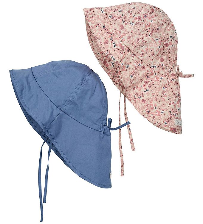 Sol hat med skygge 2-pak - Withered Rose - 6-12 MDR.