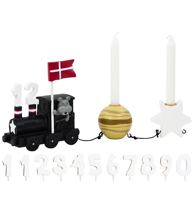 Vægten fødselsdagstog m. planet og stjerne