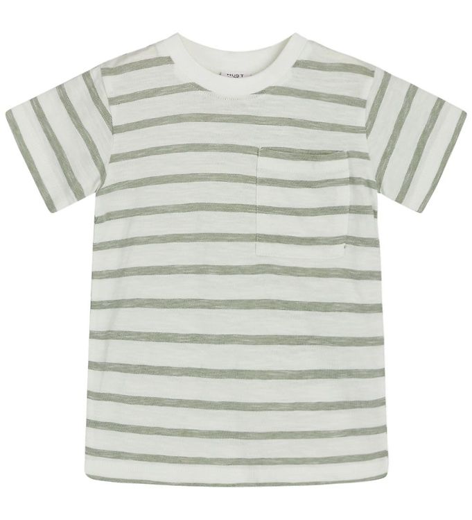 10: Hust and Claire T-shirt - Arthur - Seagrass m. Striber