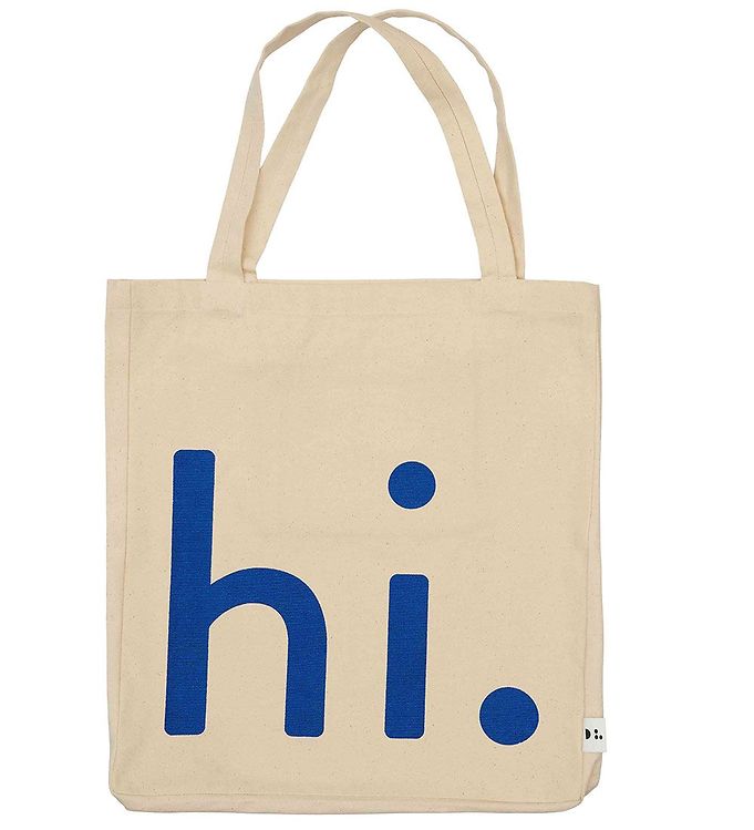 Billede af Design Letters Shopper - Hi - Blå/Natural