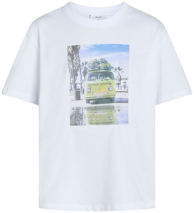 4: Grunt T-shirt - Kapow - Hvid m. Print