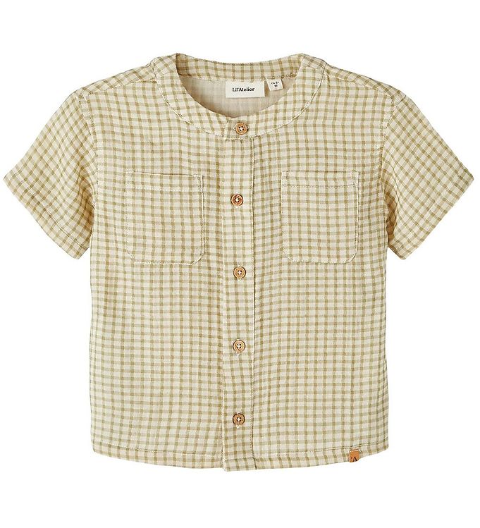 #3 - Hanson kortærmet skjorte - Sage - 110