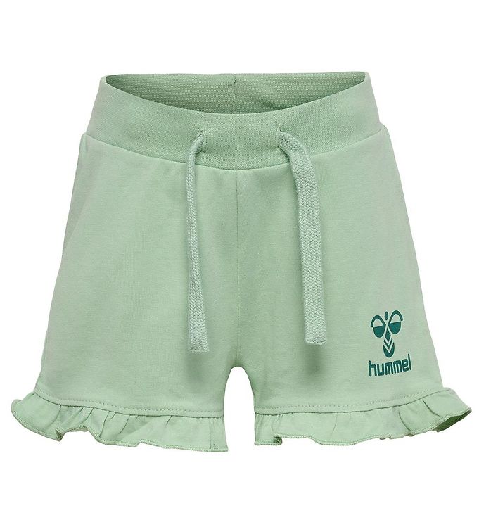 14: Hummel Shorts - hmlTalya Ruffle - Silt Green
