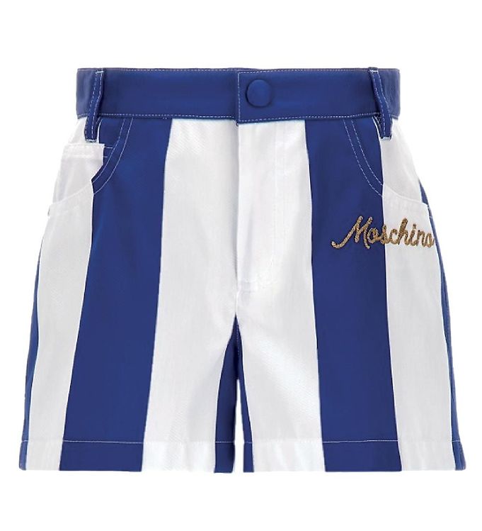 #2 - Moschino Shorts - Blå/Hvid Stribet
