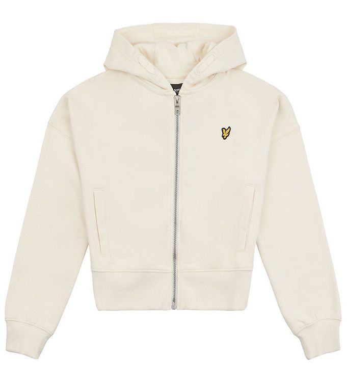 Lyle & Scott Cardigan m. Hætte - Turtle Dove