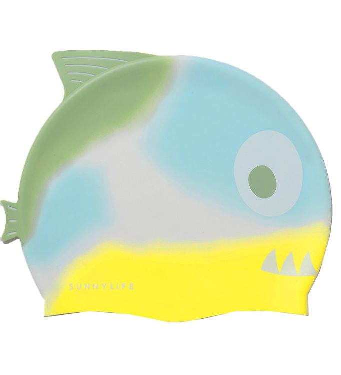 SunnyLife Badehætte Shark Tribe Khaki Ombre