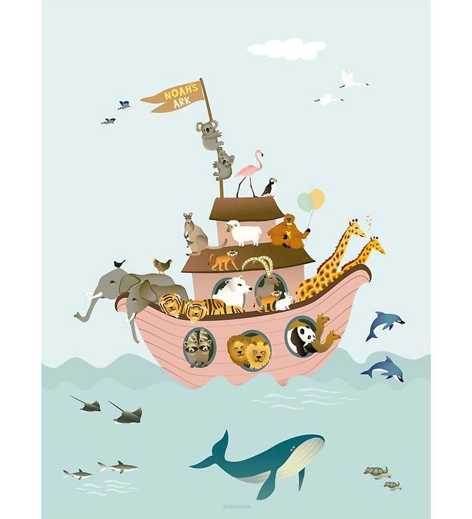 Image of Vissevasse Plakat - 30x40 - Noah's Ark (304317-4390219)