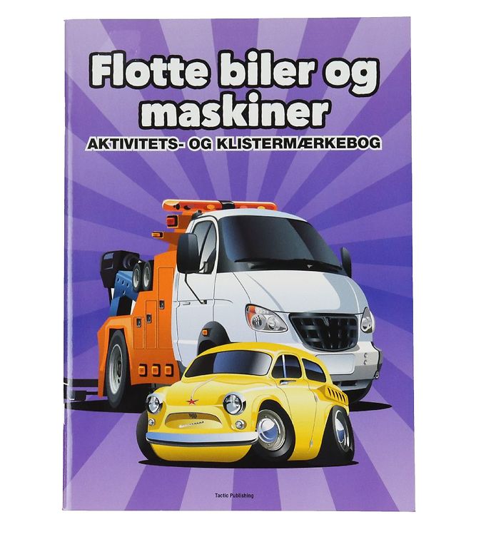 TACTIC Aktivitetsbog m. Klistermærker - Flotte Biler Og Maskiner