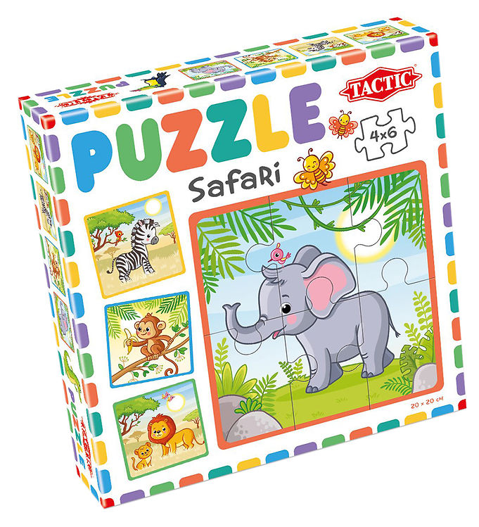 TACTIC Puslespil - My First Puzzle - 4x6 Brikker - Safari