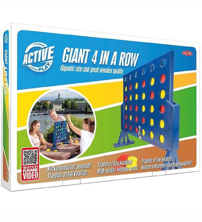 TACTIC Spil - Gigant 4 På Stribe - Active Play