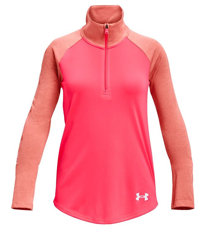 7: Under Armour Bluse - Tech Graphic 1/2 Zip - Pink Shock
