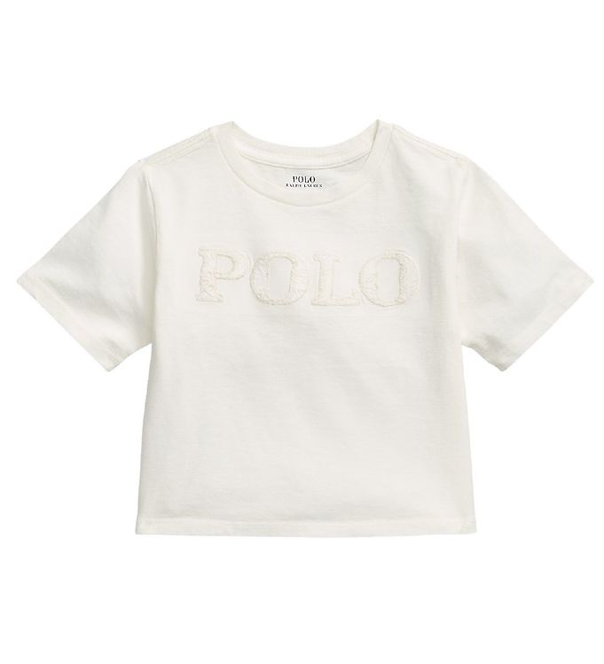 10: Polo Ralph Lauren T-shirt - Cropped - Cottage - Hvid