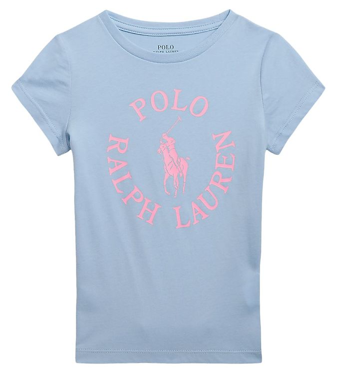 Polo Ralph Lauren T-shirt Longwood Lyseblå M Rosa
