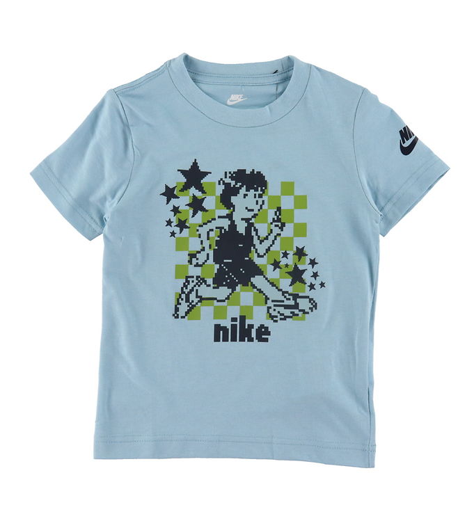 11: Nike T-shirt - Ocean Bliss m. Pixeleret Print