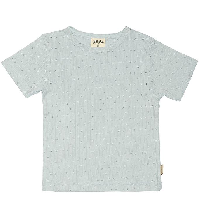 8: Petit Piao T-shirt - Pointelle - Pearl Blue