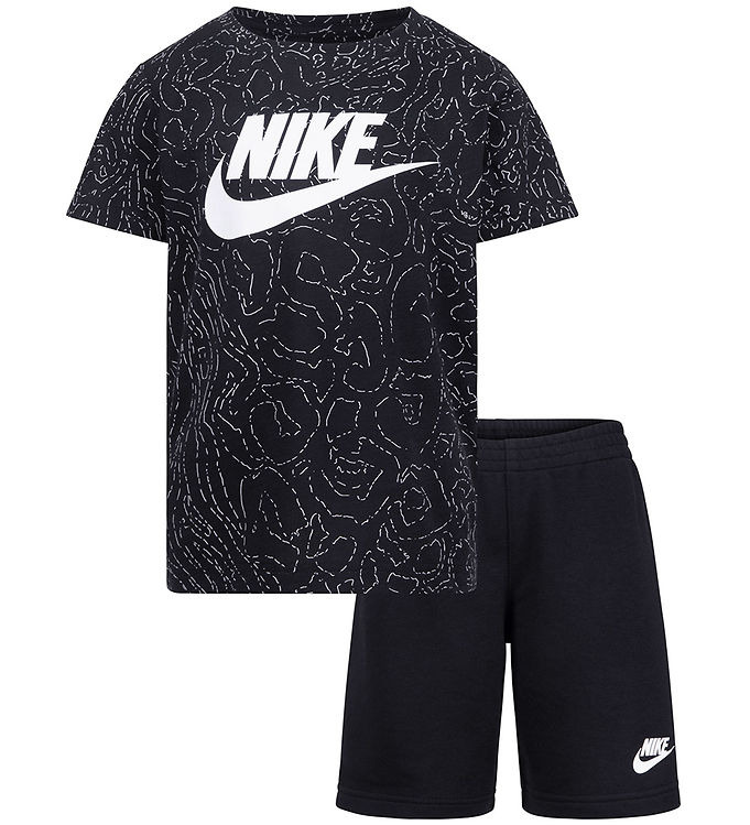 #2 - Nike Shortssæt - T-shirt/Shorts - Sort