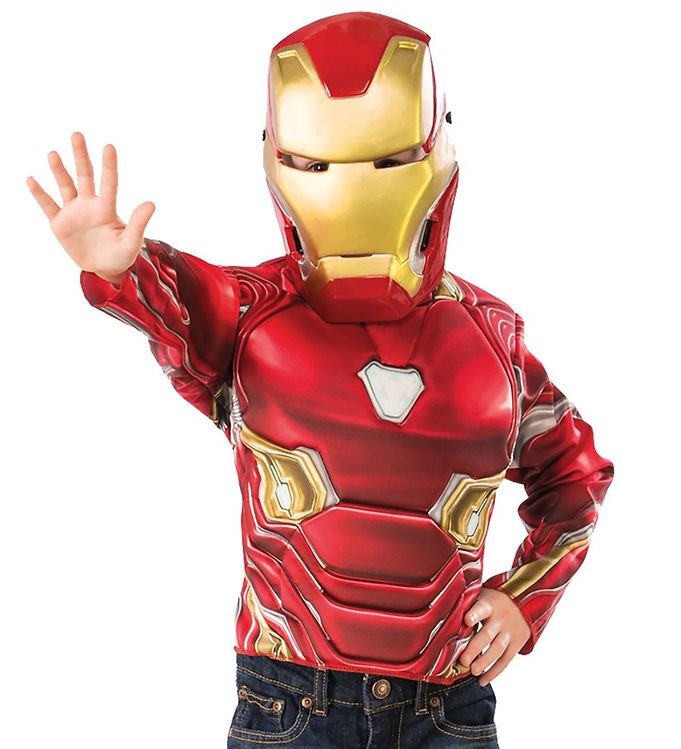 #2 - Rubies Marvel Iron Man Kostume (kun overdel)
