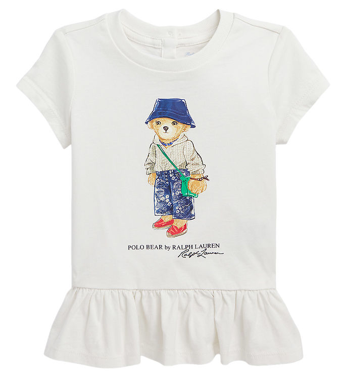 Polo Ralph Lauren T-shirt - Sa - Gråhvid m. Bamse