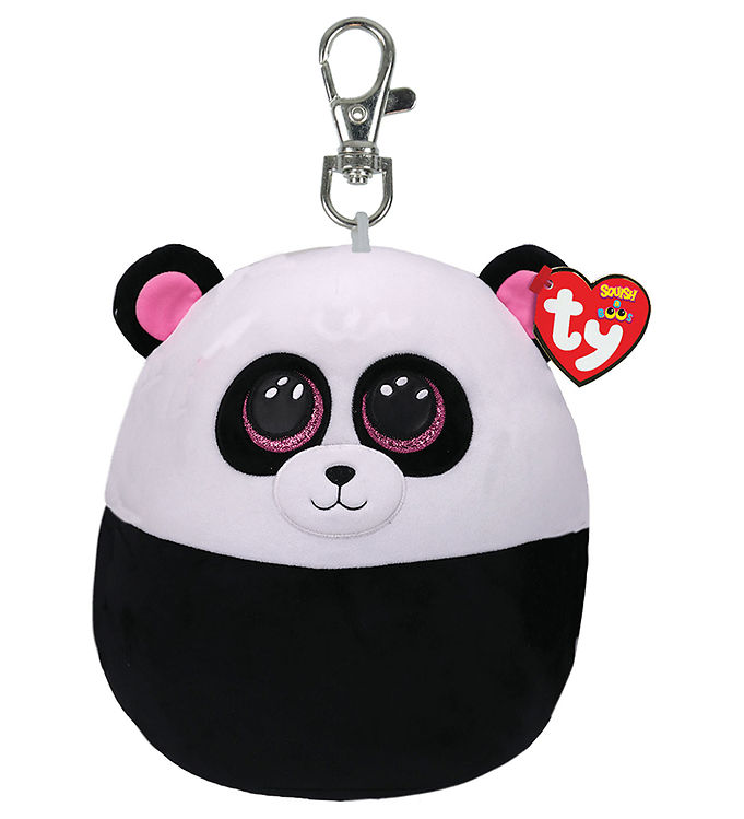 Ty Nøglering m. Bamse - Squishy Beanies - 9 cm - Bamboo