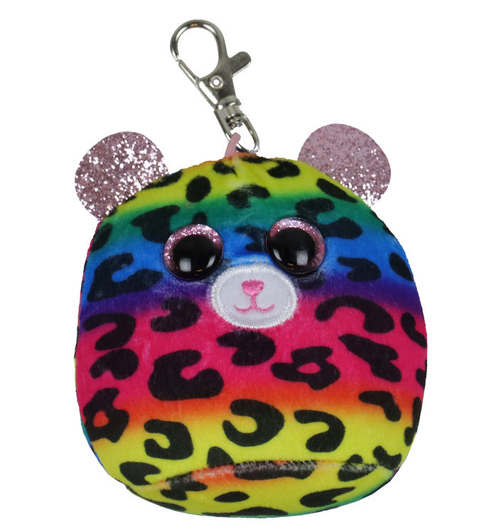 Ty Nøglering m. Bamse - Squishy Beanies - 9 cm - Dotty