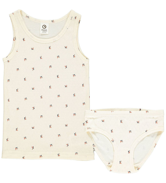 6: Müsli Undertøj - Underwear Set Brief Girl - Buttercream/Night Bl
