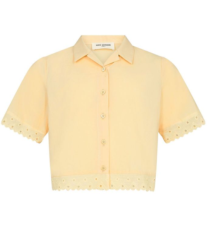 13: Sofie Schnoor Girls Skjorte - Light Yellow