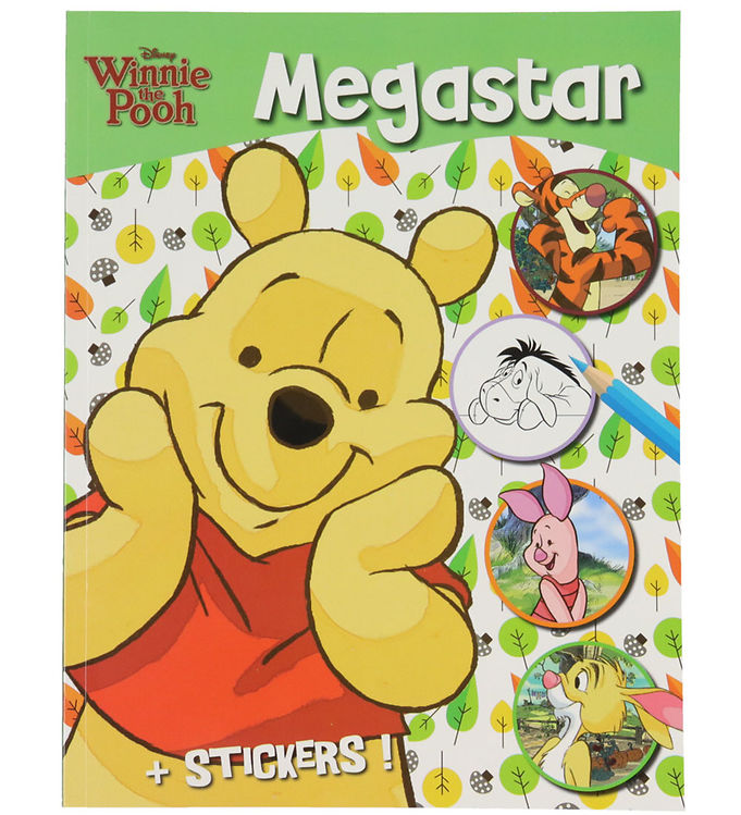 8: Megastar Malebog m. Klistermærker - 208 Sider - Disney Peter Ply