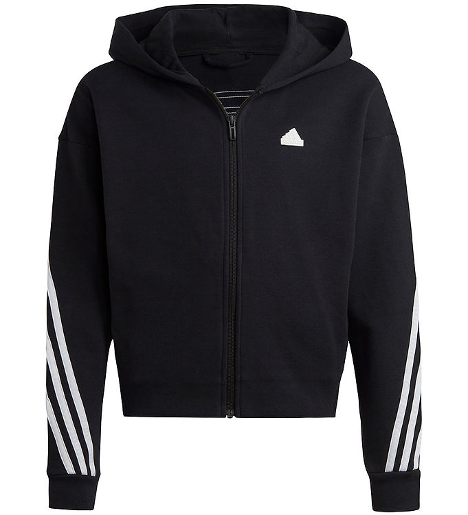 8: adidas Performance Cardigan - G FI 3S FZ - Sort/Hvid