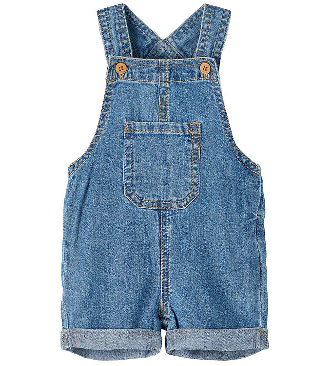 4: Name it Dark Blue Denim Lou Denim Shorts Overall