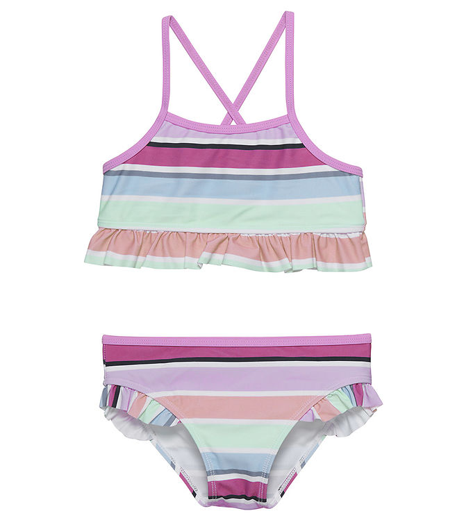 Color Kids Bikini m. Flæser - Lavender Mist