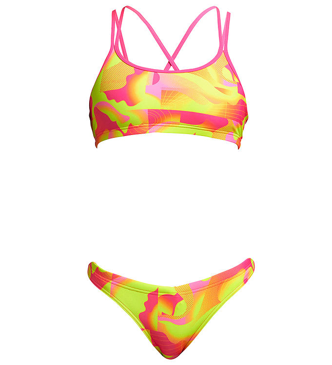 Image of Funkita Bikini - UV50+ - Criss Cross Two Piece - Pinged Pink (308119-4474661)