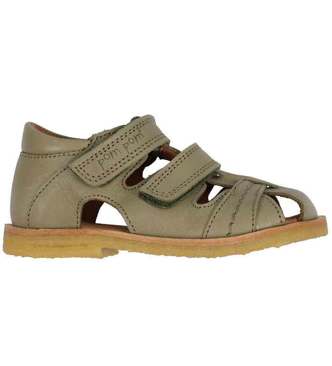 Pom Pom Sandaler - Rub Sole Two - Dusty Olive Fri i DK