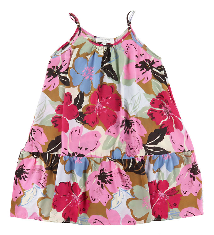 9: Rosemunde Strop Kjole m. Blomster Print - Polyester