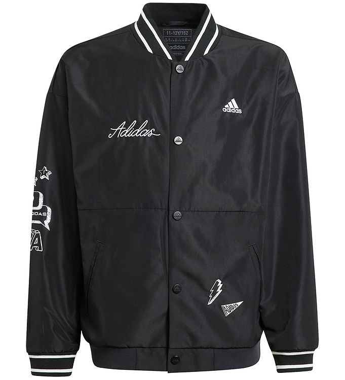 #3 - adidas Performance Cardigan - J Bluv Q3 Wvjkt - Sort/Hvid