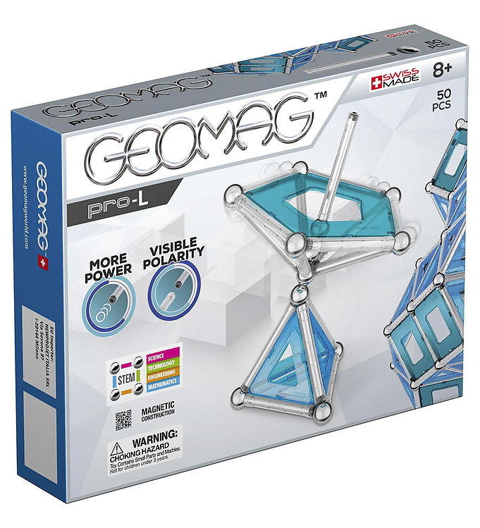 Image of Geomag Magnetsæt - PRO-L Panels - 50 Dele (308853-4496639)