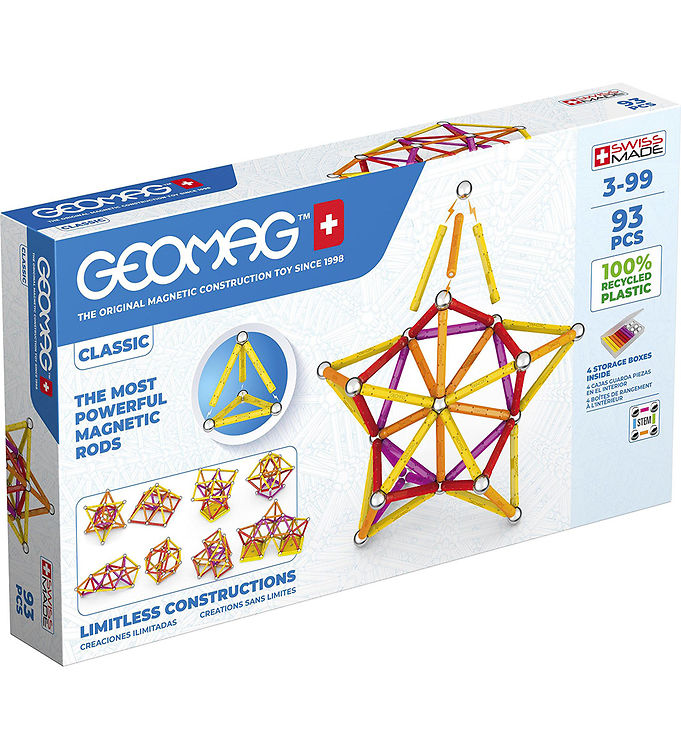 Image of Geomag Magnetsæt - Classic Recycled - 93 Dele (308946-4499516)