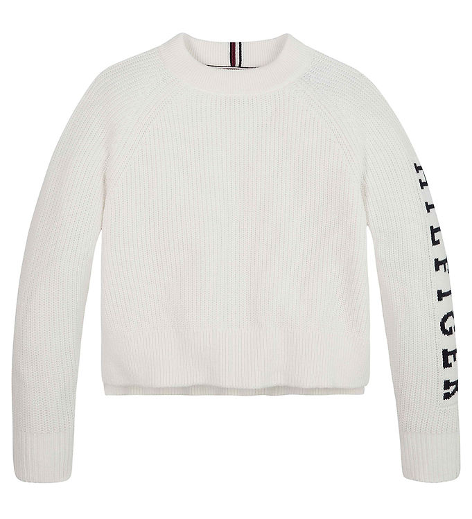 5: Tommy Hilfiger Bluse - Strik - Monotype - Ancient White