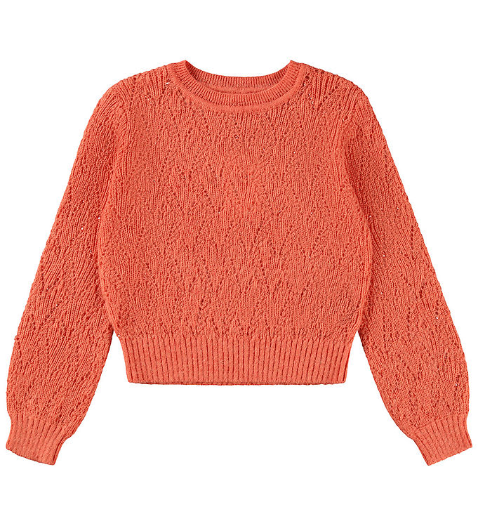 Molo Bluse - Strik - Ginger - Warm Coral
