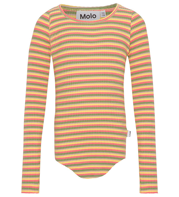 Molo Bluse - Rib - Rochelle - Sun Coral Moss