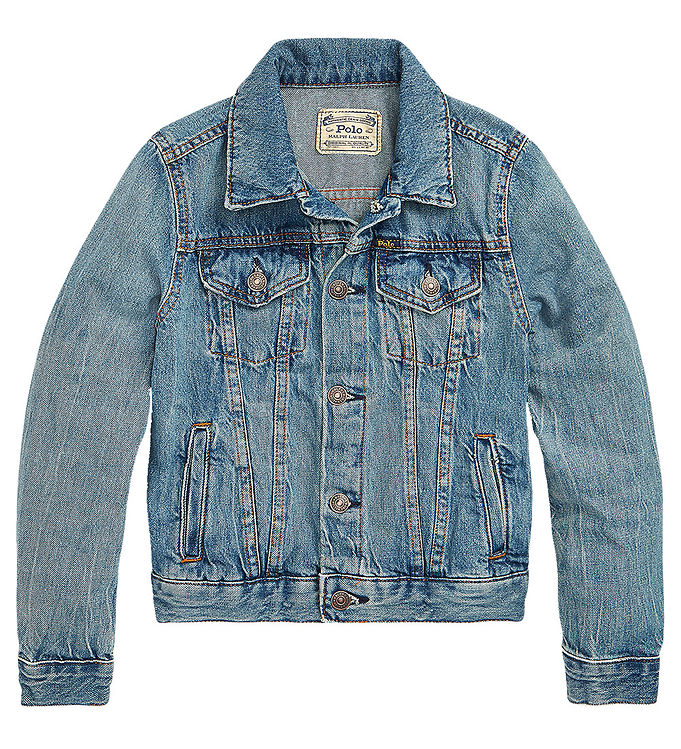 8: Polo Ralph Lauren Denimjakke - Cropped - Trucker - Dafnie Wash