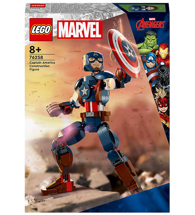 bryst robot Blaze LEGO Marvel Avengers - Byg selv-figur af Captain America 76258 -