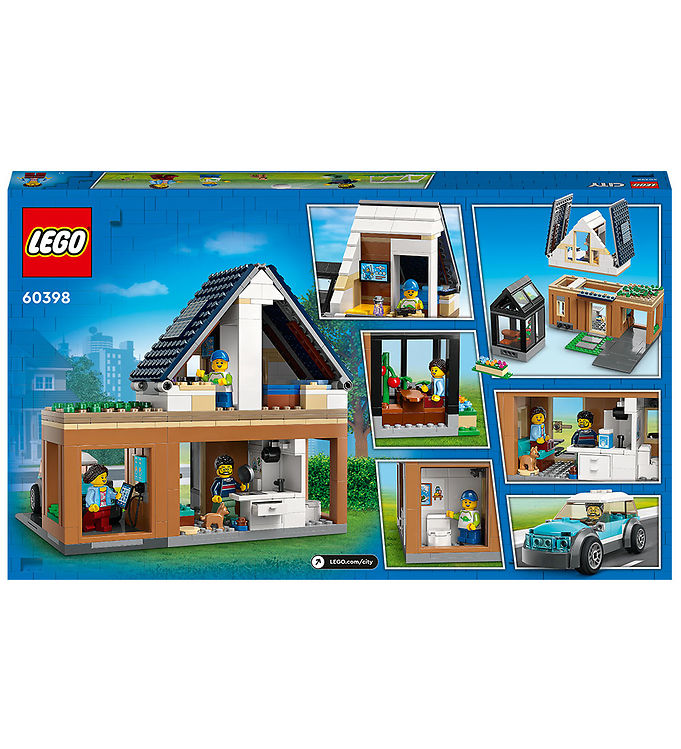 LEGO City - Familiehus Og Elbil 60398 - 462 » Fragtfri i DK