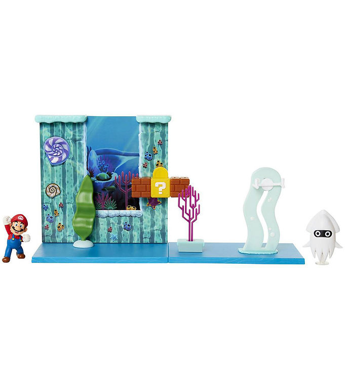 Image of Super Mario Legesæt - Deluxe Underwater Playset - 10 Dele (309130-4502822)