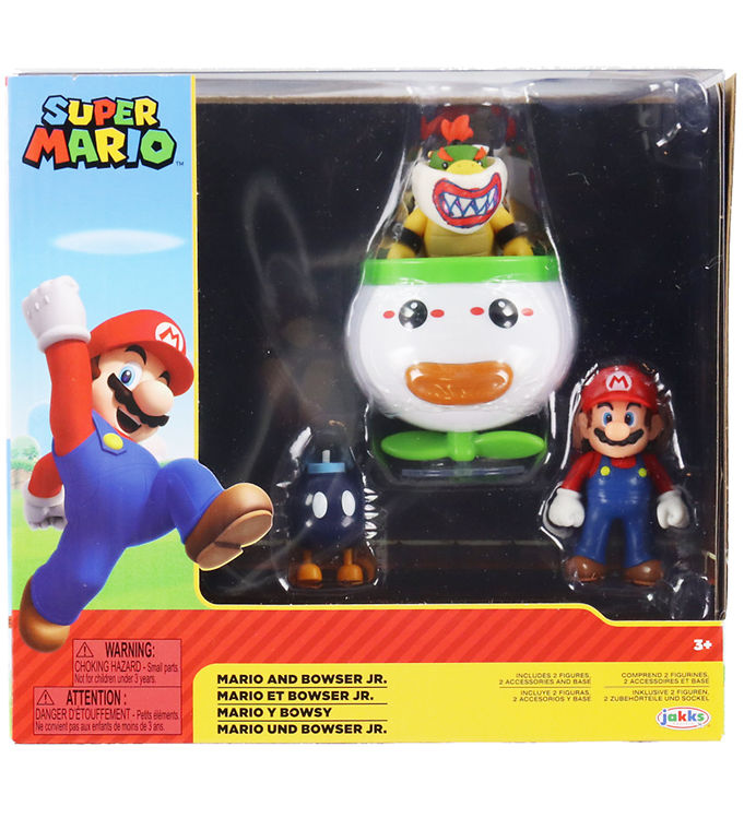 Image of Super Mario Figurer - 3-pak - Mario & Bowser (309152-4503625)