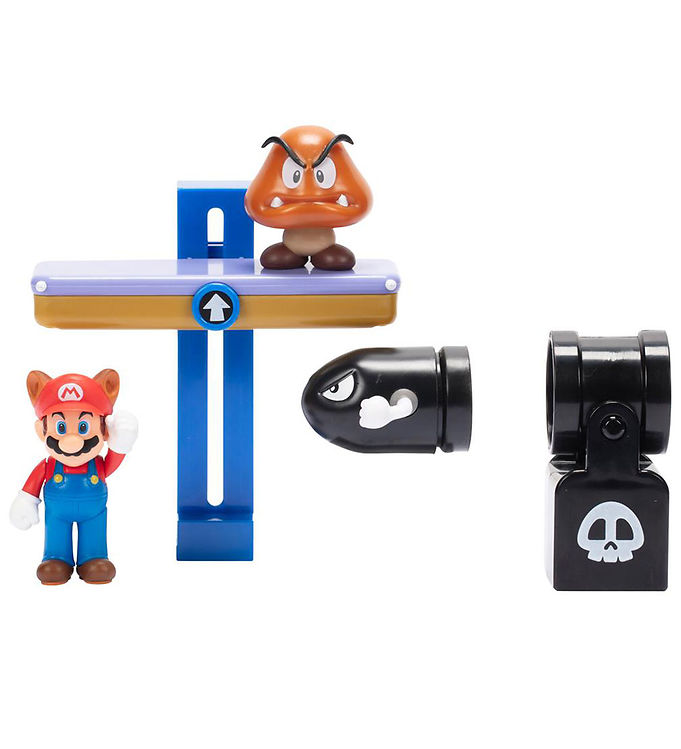 Image of Super Mario Legesæt - Diorama Set - Switchback Hill - 5 Dele (309175-4503679)