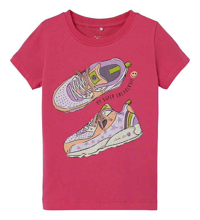 Name It T-shirt - NmfKathine Box - Pink Flambé