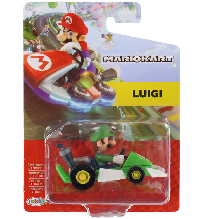 Image of Super Mario Legetøjsbil - Kart Racers W5 - Luigi (309255-4504852)