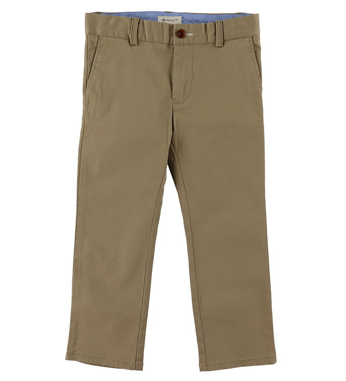 2: GANT Bukser - Chino - Dark Khaki